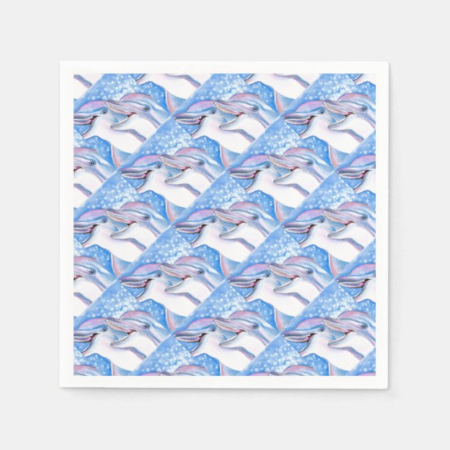 Servilleta De Papel dos delfines (Anverso)