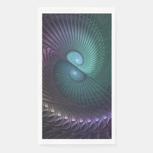 Servilleta De Papel Dos espirales colorido arte fractal abstracto mode