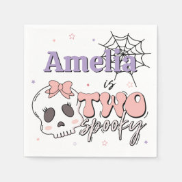 Servilleta De Papel Dos fantasmagóricos fiestas de cumpleaños de Hallo