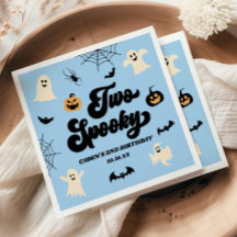 Dos Fiestas de Cumpleaños de Halloween Azules y Es