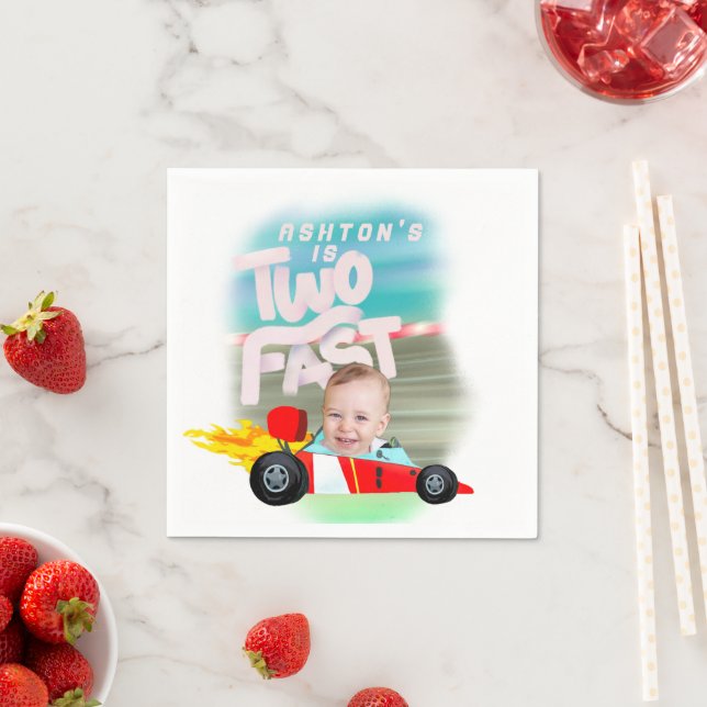 Servilleta De Papel Dos Fiestas de Cumpleaños Rápido (In situ)