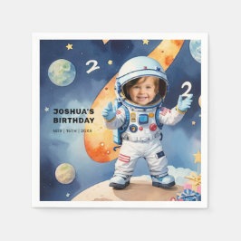 Servilleta De Papel Dos Fiestas de cumpleaños segundo en la luna