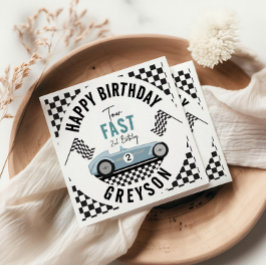 Servilleta De Papel Dos Fiestas del segundo cumpleaños de Fast Race Ca