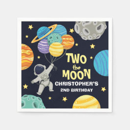 Servilleta De Papel Dos Fiestas del Segundo Cumpleaños del Espacio Ult