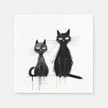 Dos gatos negros