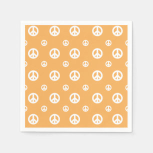 Servilleta De Papel Dos Groovy Retro Boy símbolo de paz Papel de cumpl