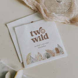 Servilleta De Papel Dos hojas neutrales retro silvestres Cumpleaños