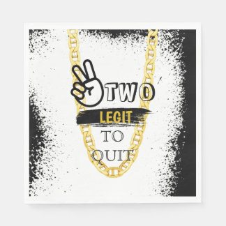 Servilleta De Papel DOS LEGITOS PARA RENUNCIAR AL SEGUNDO cumpleaños