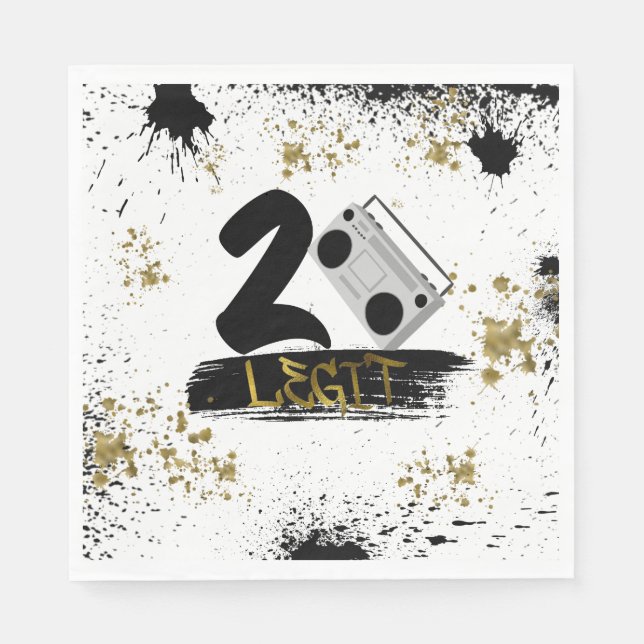 Servilleta De Papel Dos leyendas para dejar el cumpleaños (Anverso)