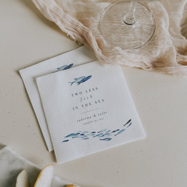 Servilleta De Papel Dos peces menos en el mar personalizados (Subido por el creador)