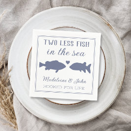 Servilleta De Papel Dos Peces Menos En La Ducha De Parejas Del Mar