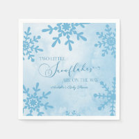 Dos pequeños copos de nieve en Baby Shower