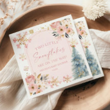Dos pequeños copos de nieve en Baby Shower