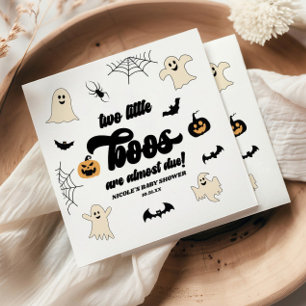 Servilleta De Papel Dos pequeños gemelos Halloween Baby Shower