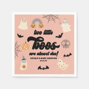 Servilleta De Papel Dos pequeños gemelos Halloween Baby Shower