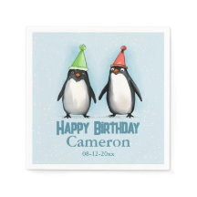 Dos pingüinos de Guay celebran el cumpleaños de un