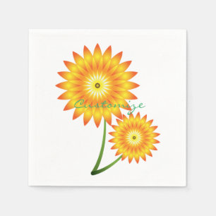Servilleta De Papel Dos plantas de girasol Thunder_Cove