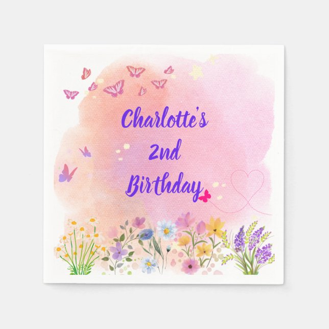 Servilleta De Papel "Dos salvajes y llenos de maravilla" Fiesta de seg (Anverso)