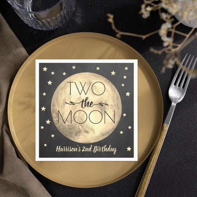 Servilleta De Papel Dos servilletas de cumpleaños de la Luna (Subido por el creador)