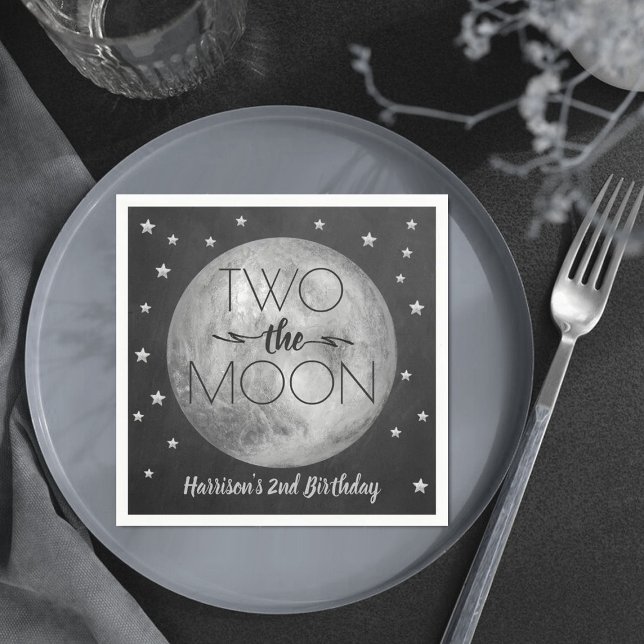 Servilleta De Papel Dos servilletas de cumpleaños de la Luna (Subido por el creador)