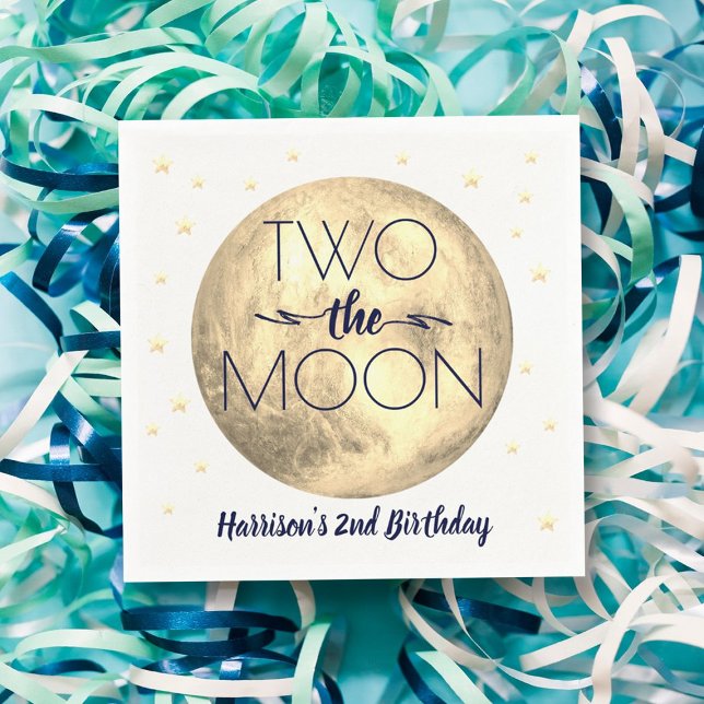 Servilleta De Papel Dos servilletas de cumpleaños de la Luna (Subido por el creador)
