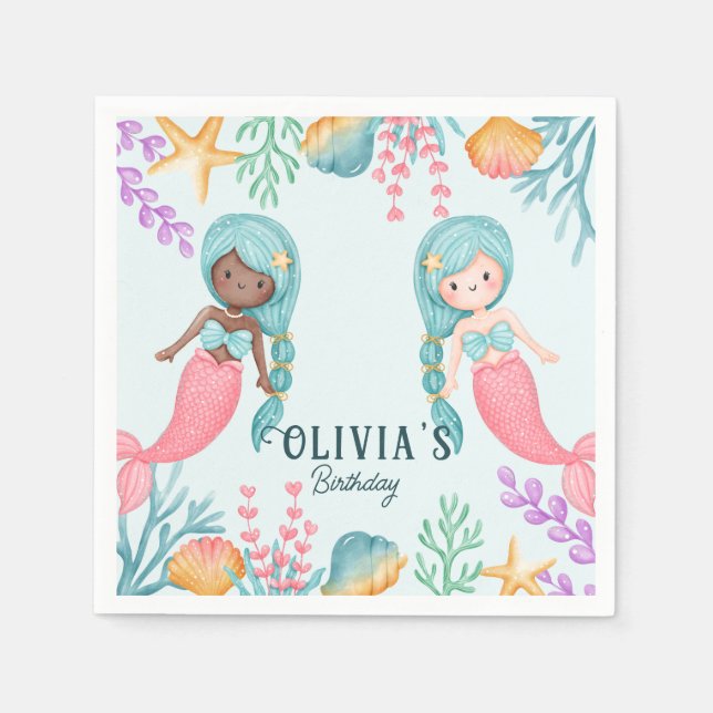 Servilleta De Papel Dos sirenas (Anverso)