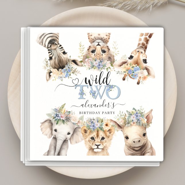 Servilleta De Papel Dos toallas de cumpleaños de Safari Jungle Boy (Subido por el creador)