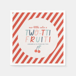 Servilleta De Papel Dos-tti Fruiti 2do cumpleaños Fiesta Cute