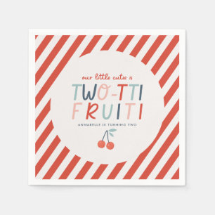 Servilleta De Papel Dos-tti Fruiti 2do cumpleaños Fiesta Cute