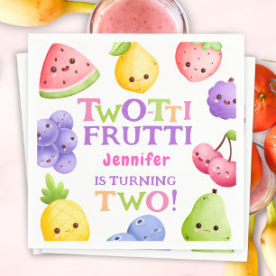 Servilleta De Papel ¡Dos-tti Frutti! Niña Rosa Cutie Fruta Servilletas