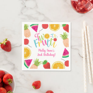 Servilleta De Papel Dos-tti Frutti Tutti Frutti Chica Segundo Cumpleañ