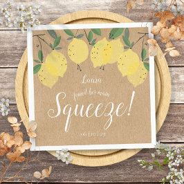 Servilleta De Papel Dosor de Novias Rústico Principal Squeeze Lemons