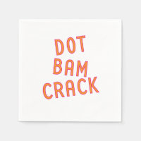 Dot Bam Crack Mahjong Papeles Napkins