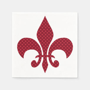 Servilleta De Papel Dot polka rojo de Lis