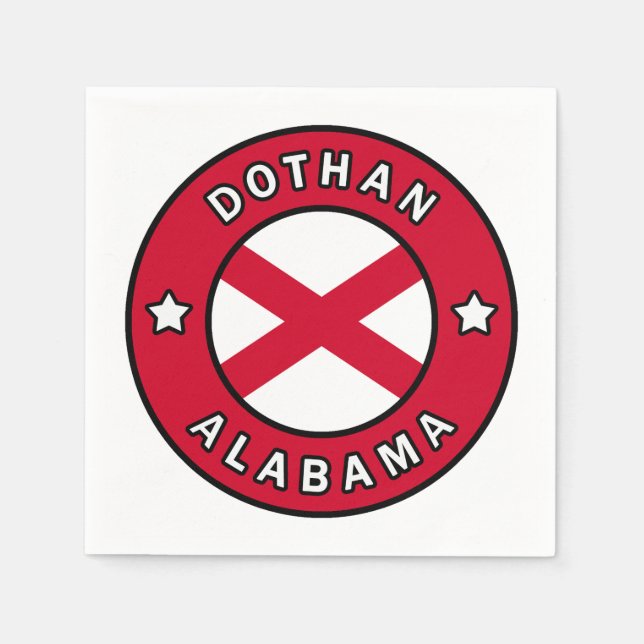 Servilleta De Papel Dothan Alabama (Anverso)