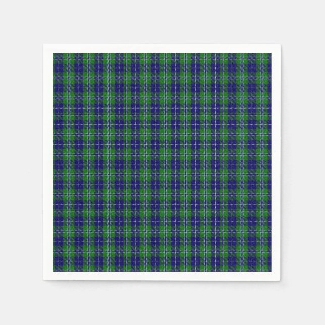Servilleta De Papel Douglas Clan Tartan Plaid Paper Napkins (Anverso)