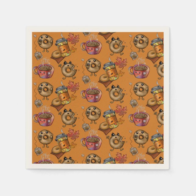 Servilleta De Papel Douglas y té adorables (Anverso)