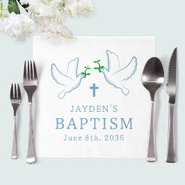 Servilleta De Papel Dove Blue Boy Baptism