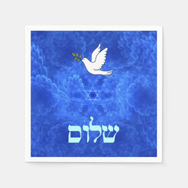 Servilleta De Papel Dove - Shalom (Anverso)