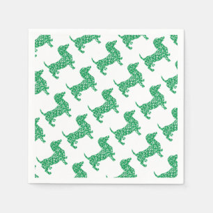 Servilleta De Papel Doxie-in-Shamrocks