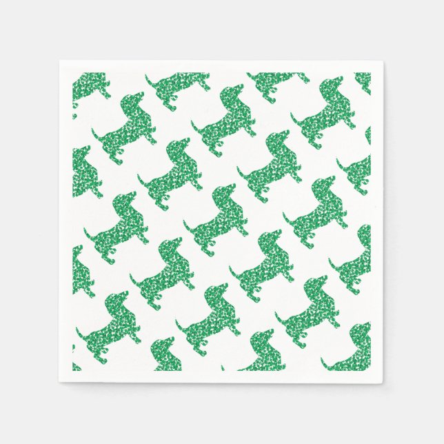 Servilleta De Papel Doxie-in-Shamrocks (Anverso)
