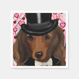 SERVILLETA DE PAPEL DOXIE ROJO DE PELO LARGO        