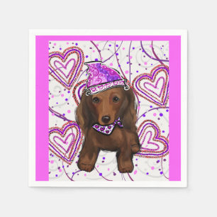 SERVILLETA DE PAPEL DOXIE ROJO DE PELO LARGO