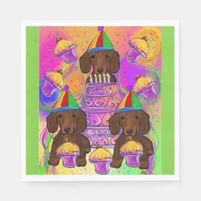 Servilleta De Papel Doxies rojos (Anverso)