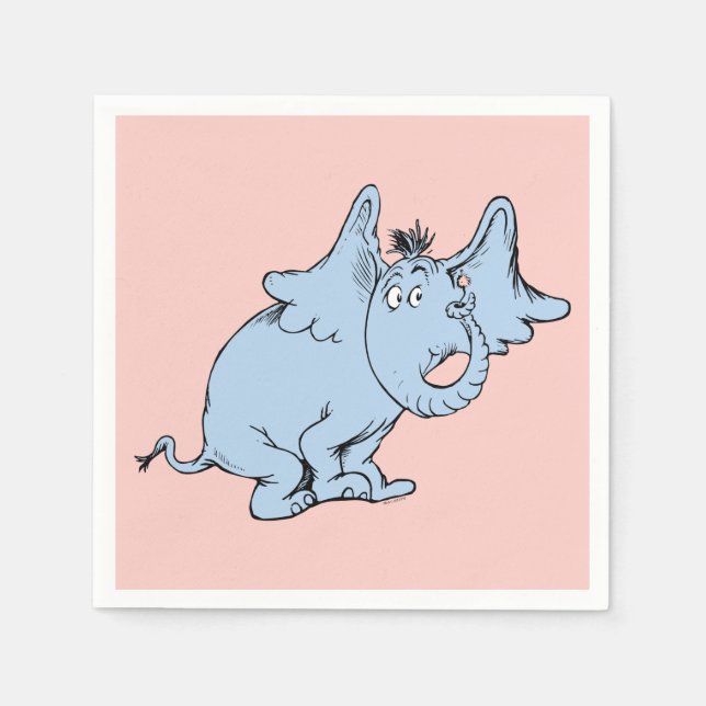 Servilleta De Papel Dr. Seuss | Aspecto lateral Horton (Anverso)
