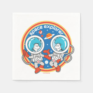 Servilleta De Papel Dr. Seuss   Cadet One Cadet Two Space Explorer
