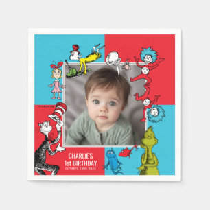 Servilleta De Papel Dr. Seuss - Caracteres   Cumpleaños de los niños