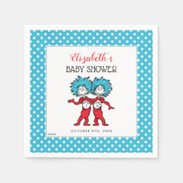 Servilleta De Papel Dr. Seuss Cosa 1 Cosa 2 | Cumpleaños de Gemelos