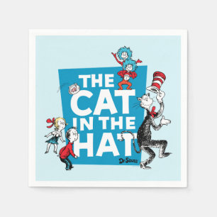 Servilleta De Papel Dr. Seuss   Gato en el logotipo del Gorra - Caract