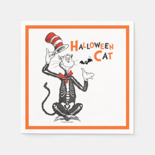 Servilleta De Papel Dr. Seuss   Gato en el sombrero de Halloween